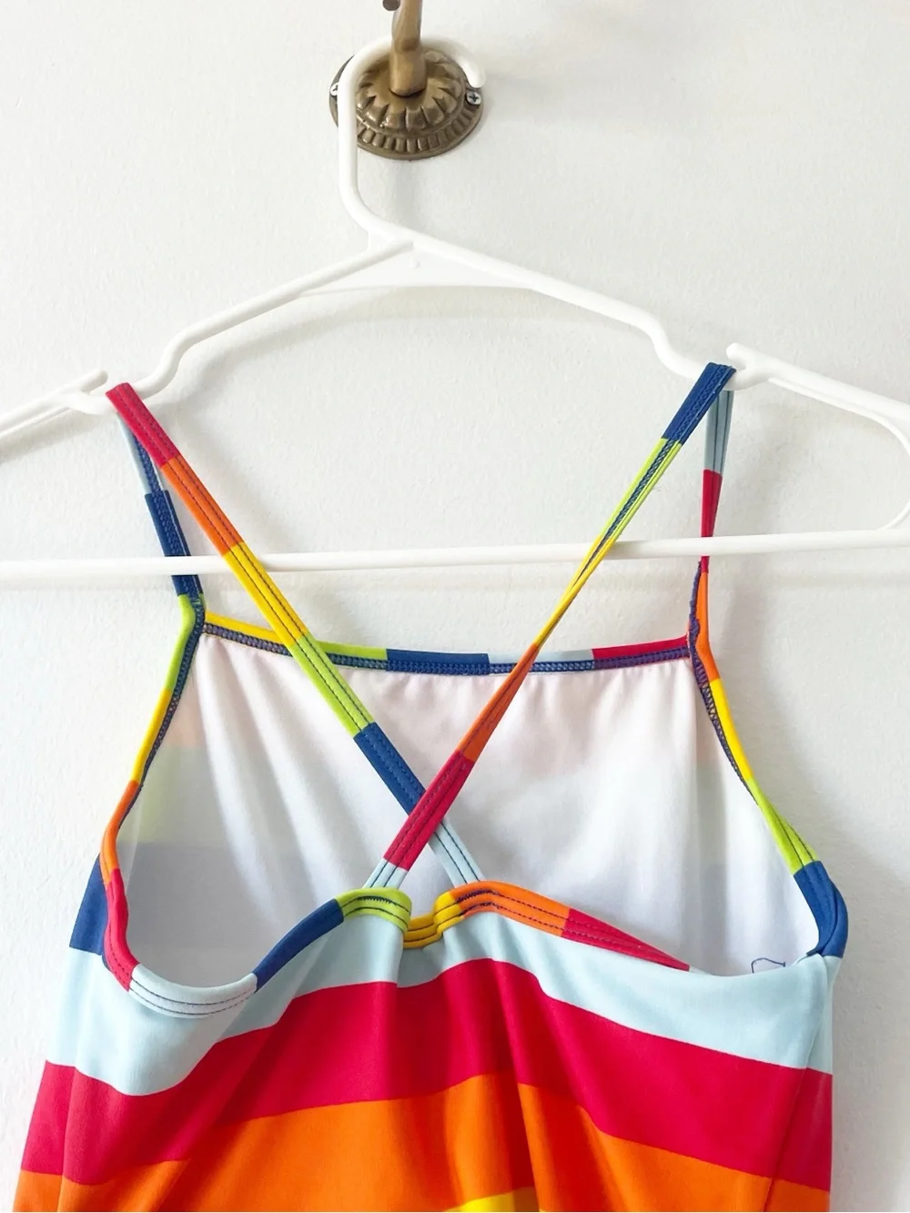 Hanna Andersson Rainbow Stripe One Piece Swimsuit | 130/8